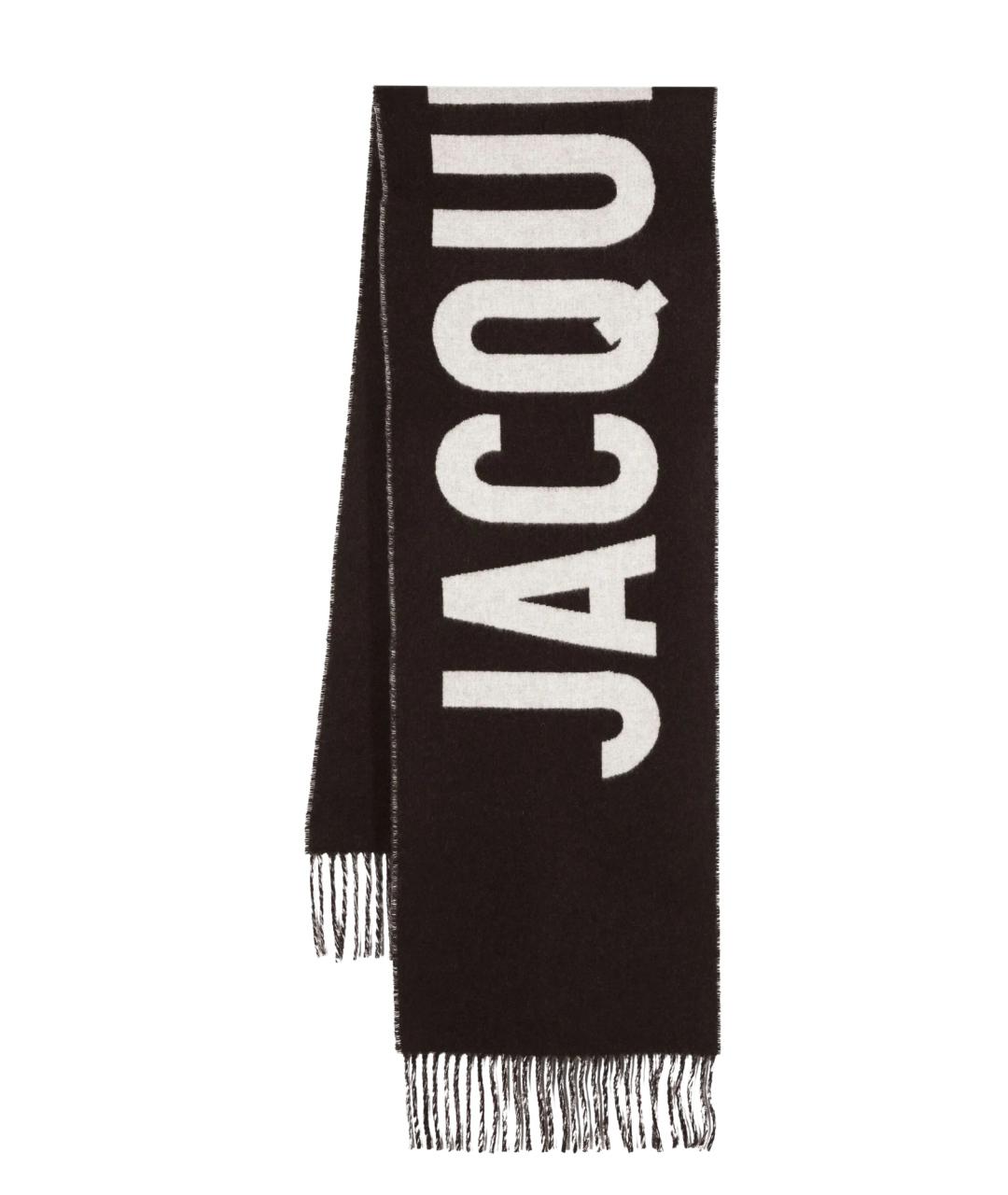JACQUEMUS Коричневый шерстяной шарф, фото 1
