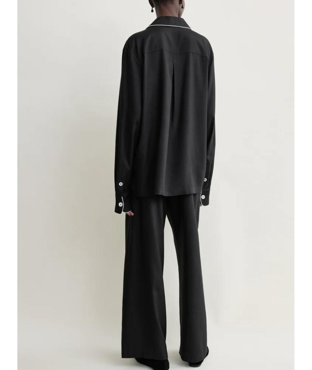 TOTEME Черная шелковая рубашка, фото 4