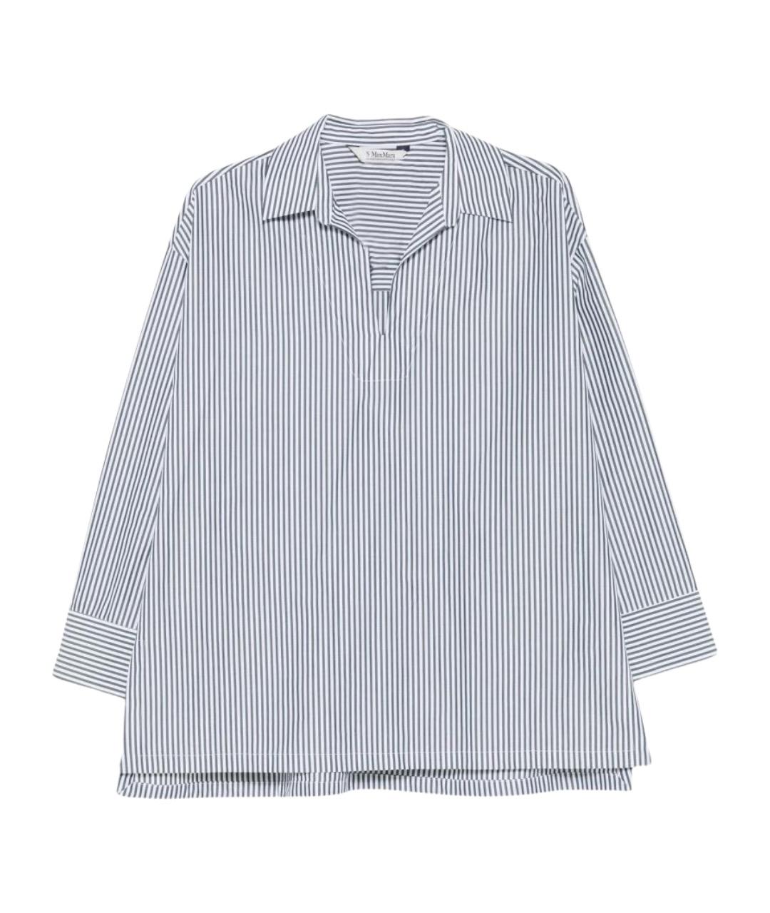 'S MAX MARA Мульти хлопковая рубашка, фото 1