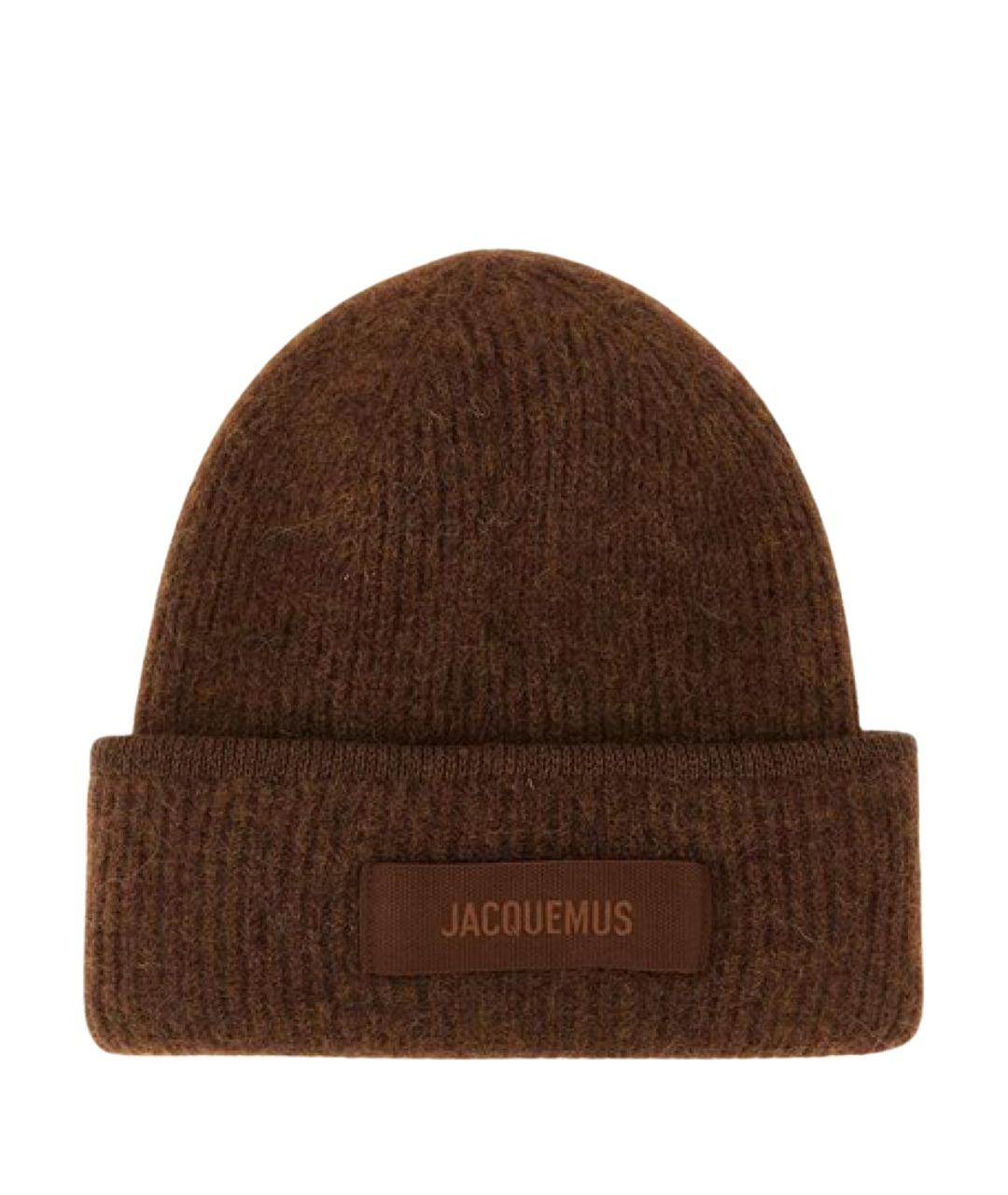 JACQUEMUS Коричневая шерстяная шапка, фото 1