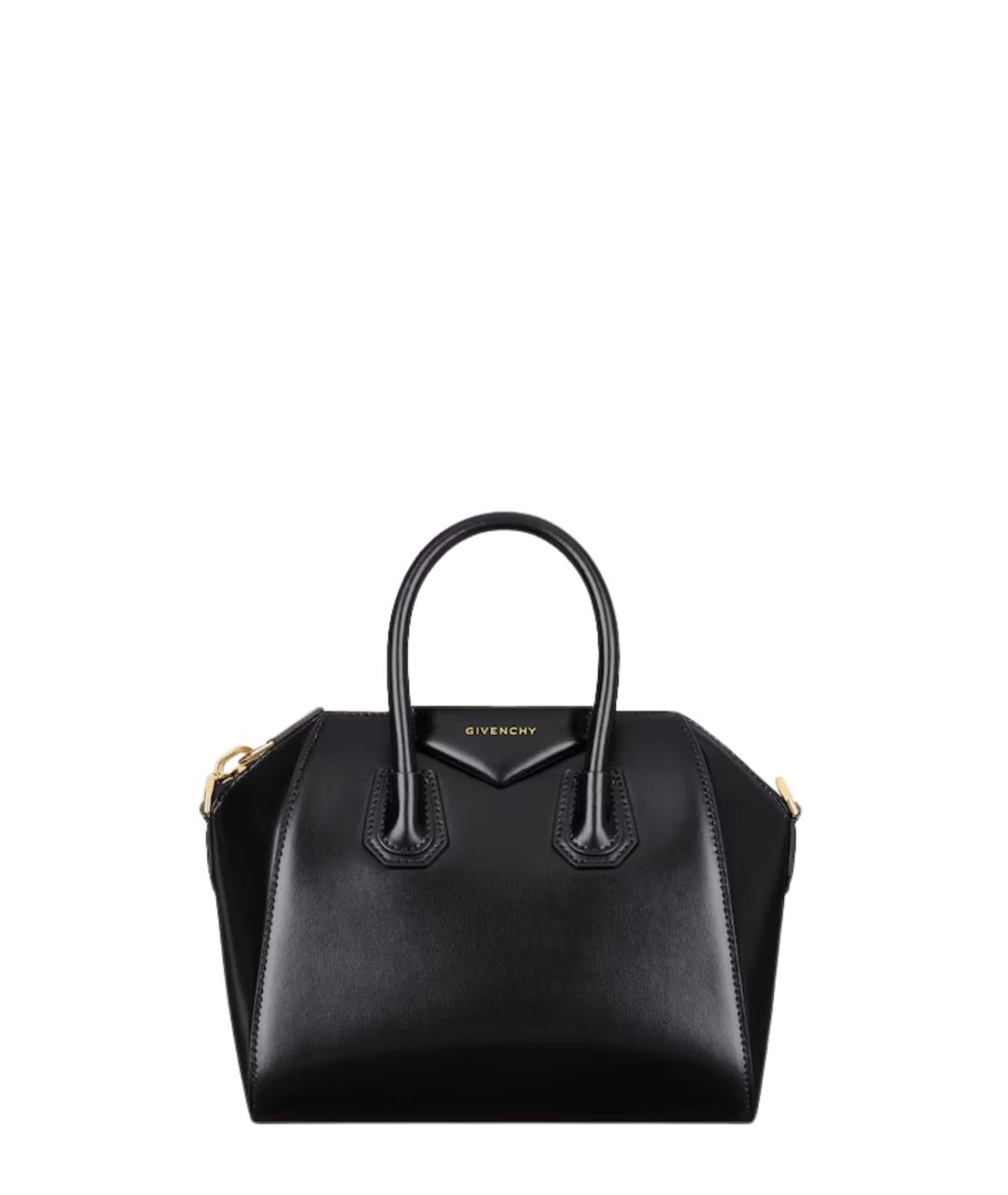 GIVENCHY Черная кожаная сумка тоут, фото 5