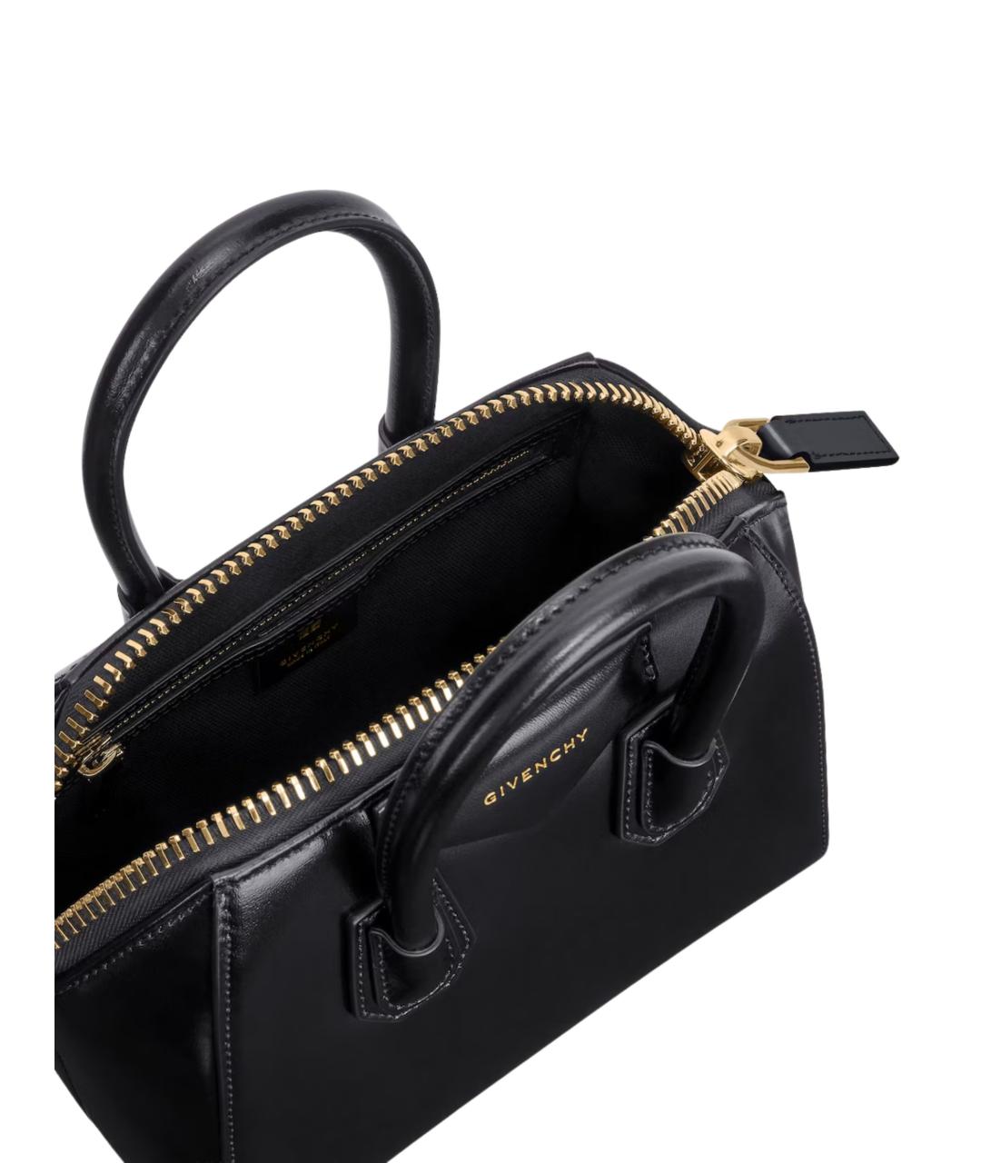 GIVENCHY Черная кожаная сумка тоут, фото 4