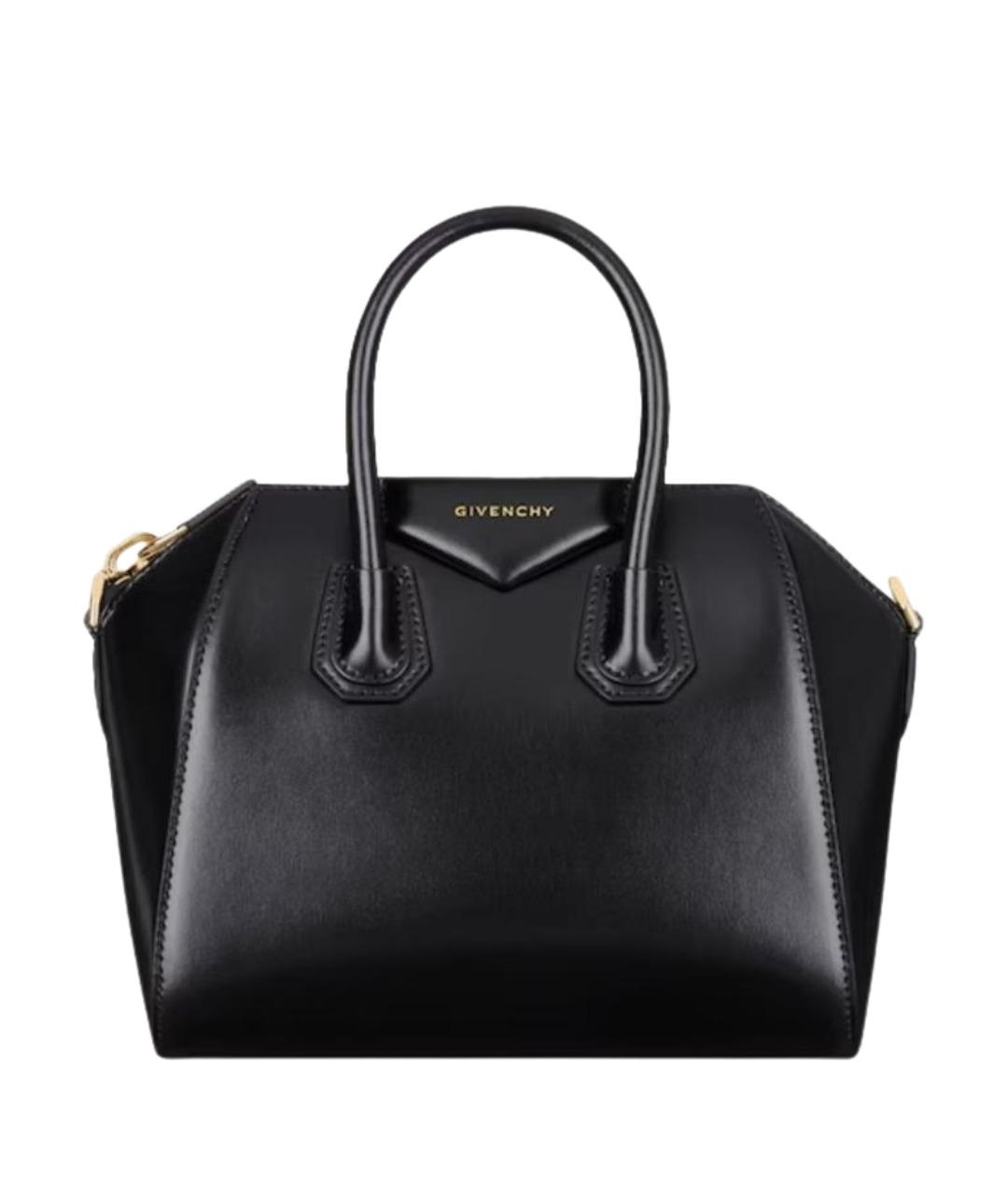 GIVENCHY Черная кожаная сумка тоут, фото 1