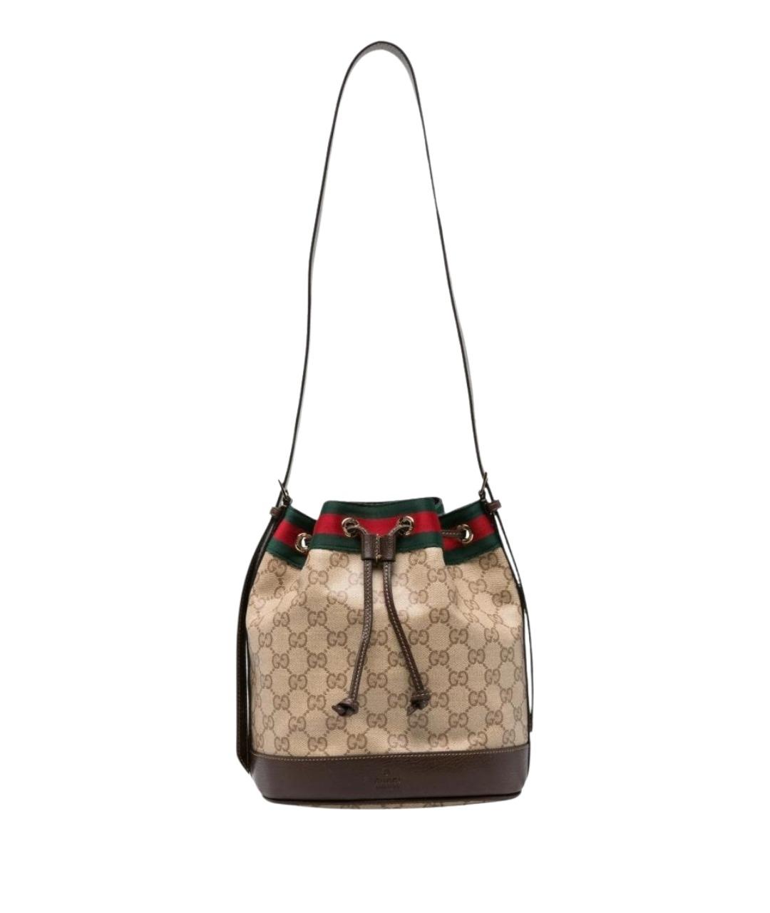 GUCCI Бежевая сумка тоут из канвы, фото 1