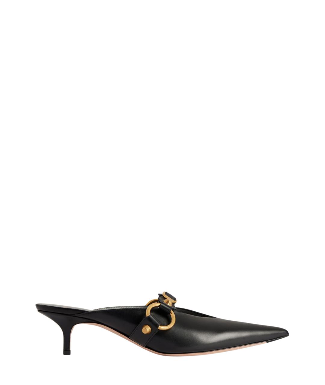 BALENCIAGA Черные кожаные мюли, фото 8