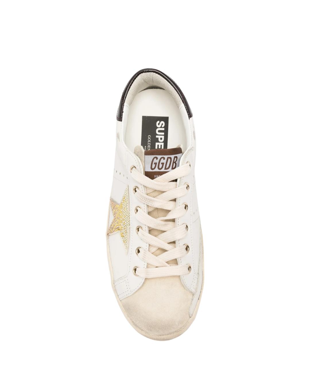 GOLDEN GOOSE Белые кожаные кеды, фото 4