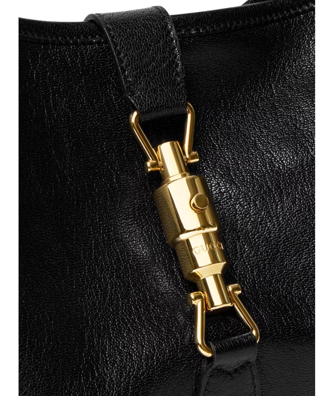 GUCCI Черная кожаная сумка через плечо, фото 5