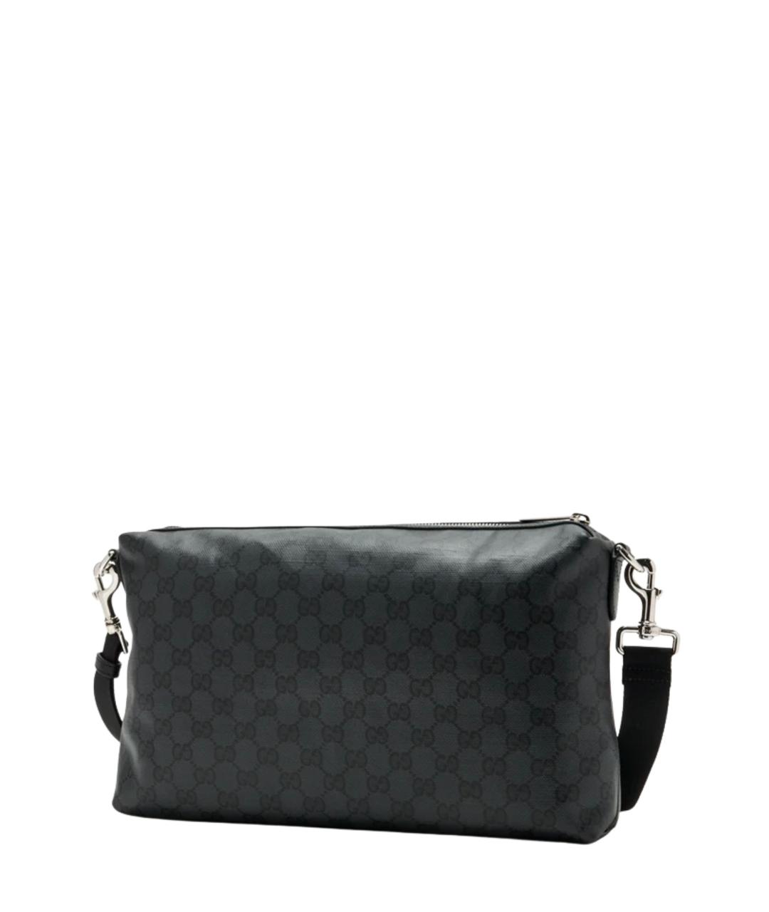 GUCCI Черная сумка на плечо из канвы, фото 2
