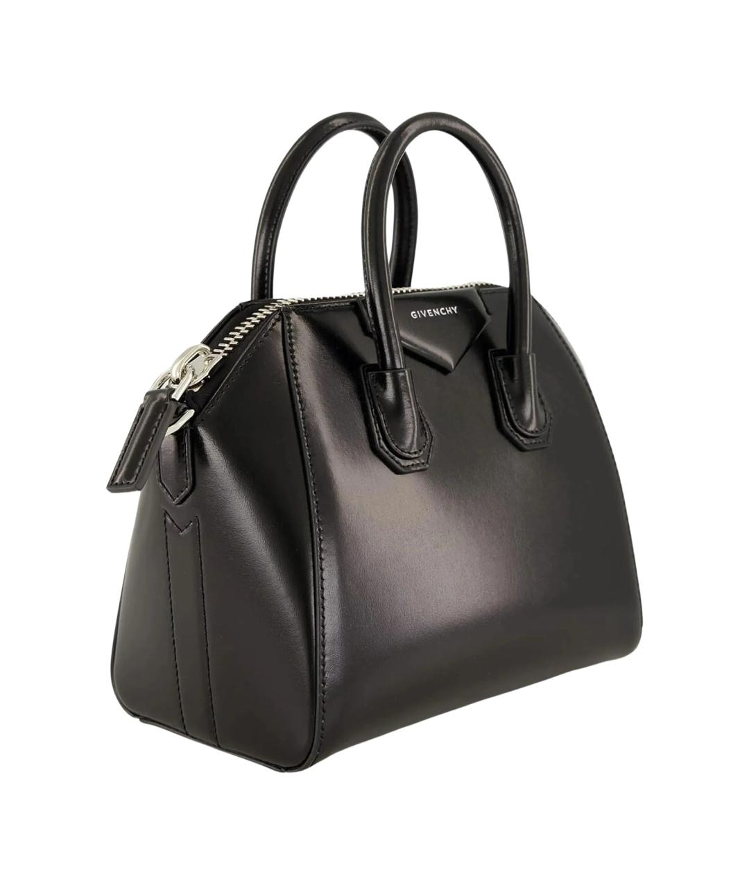 GIVENCHY Черная кожаная сумка тоут, фото 5