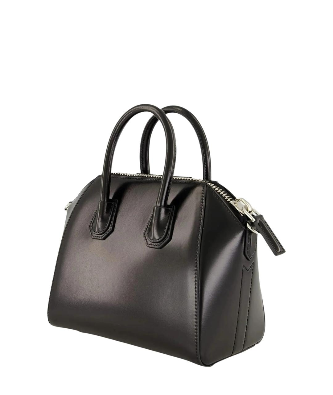 GIVENCHY Черная кожаная сумка тоут, фото 2