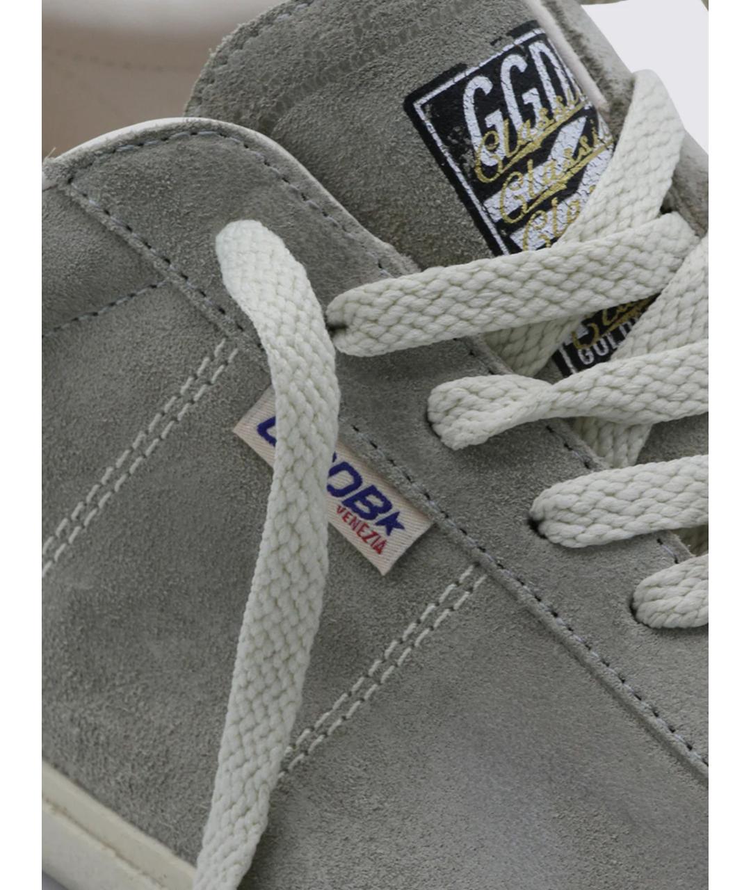 GOLDEN GOOSE Серые замшевые низкие кроссовки / кеды, фото 4