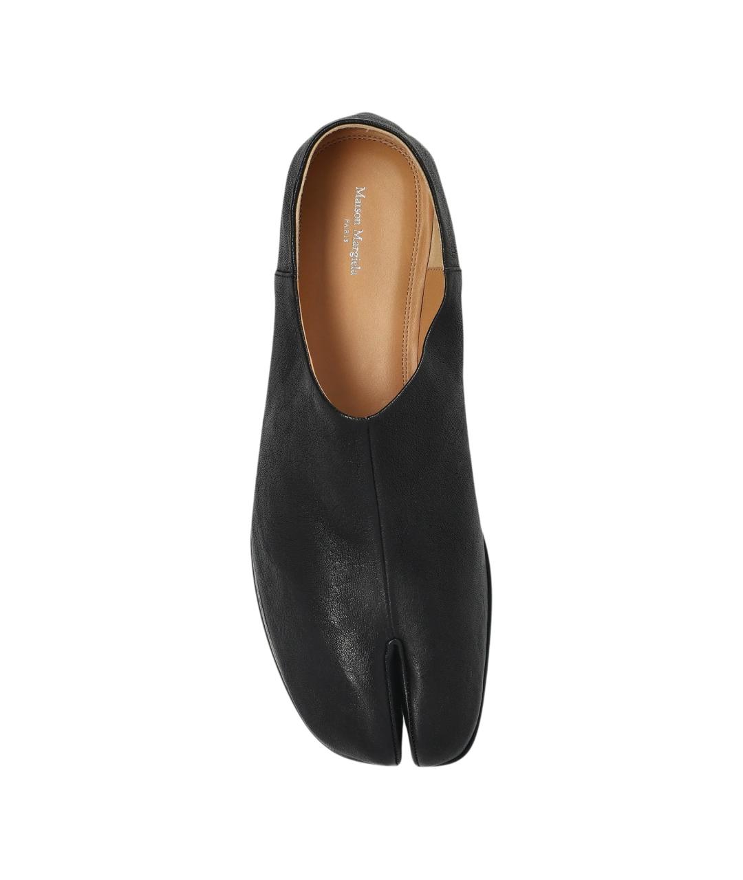 MAISON MARGIELA Черные кожаные лоферы, фото 3