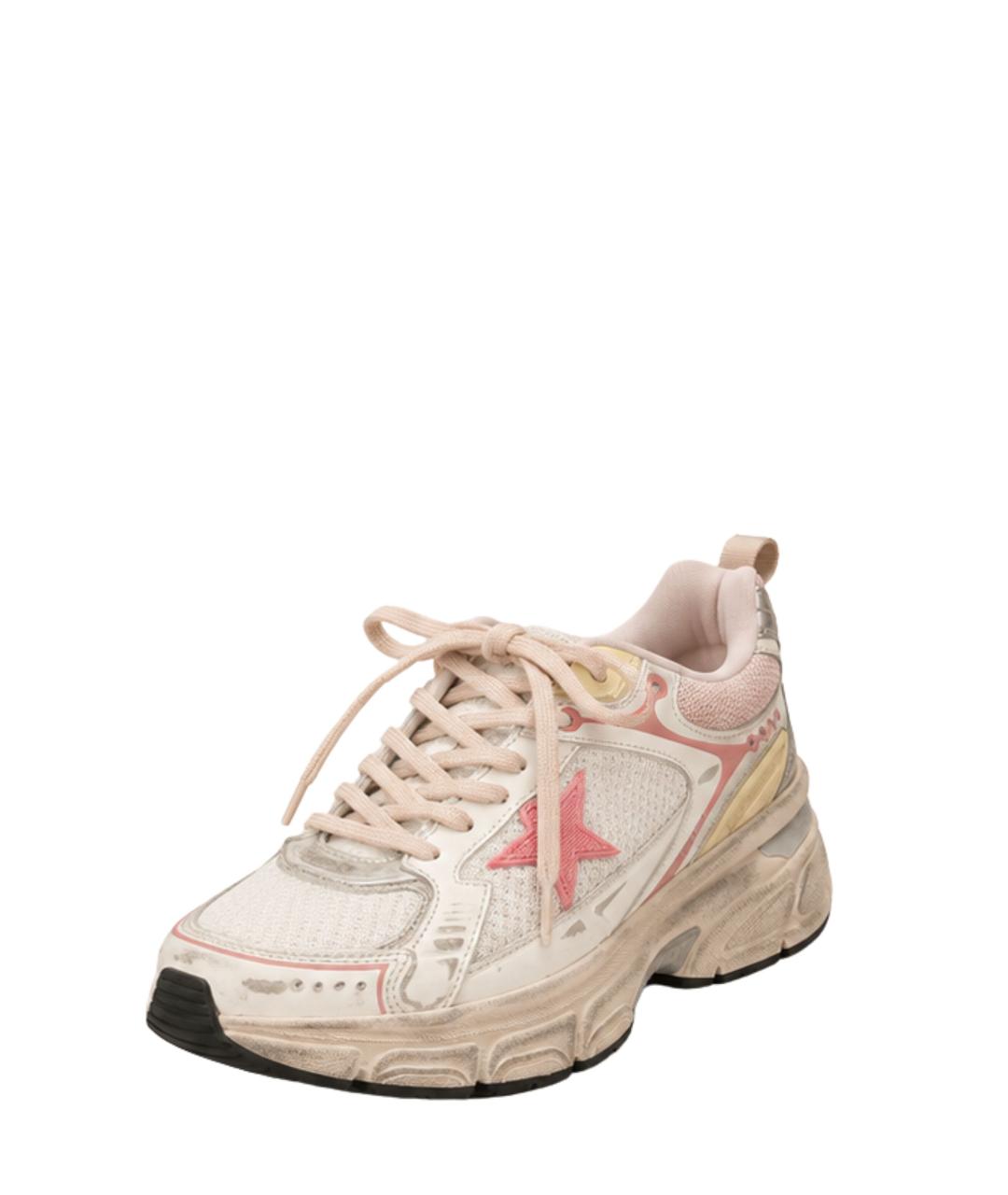 GOLDEN GOOSE Розовые синтетические кроссовки, фото 2