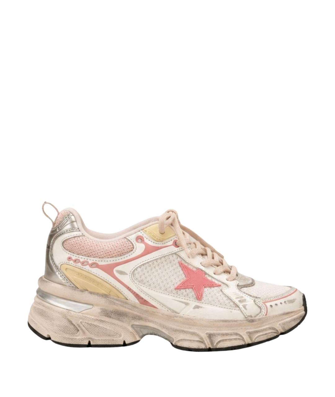 GOLDEN GOOSE Розовые синтетические кроссовки, фото 1
