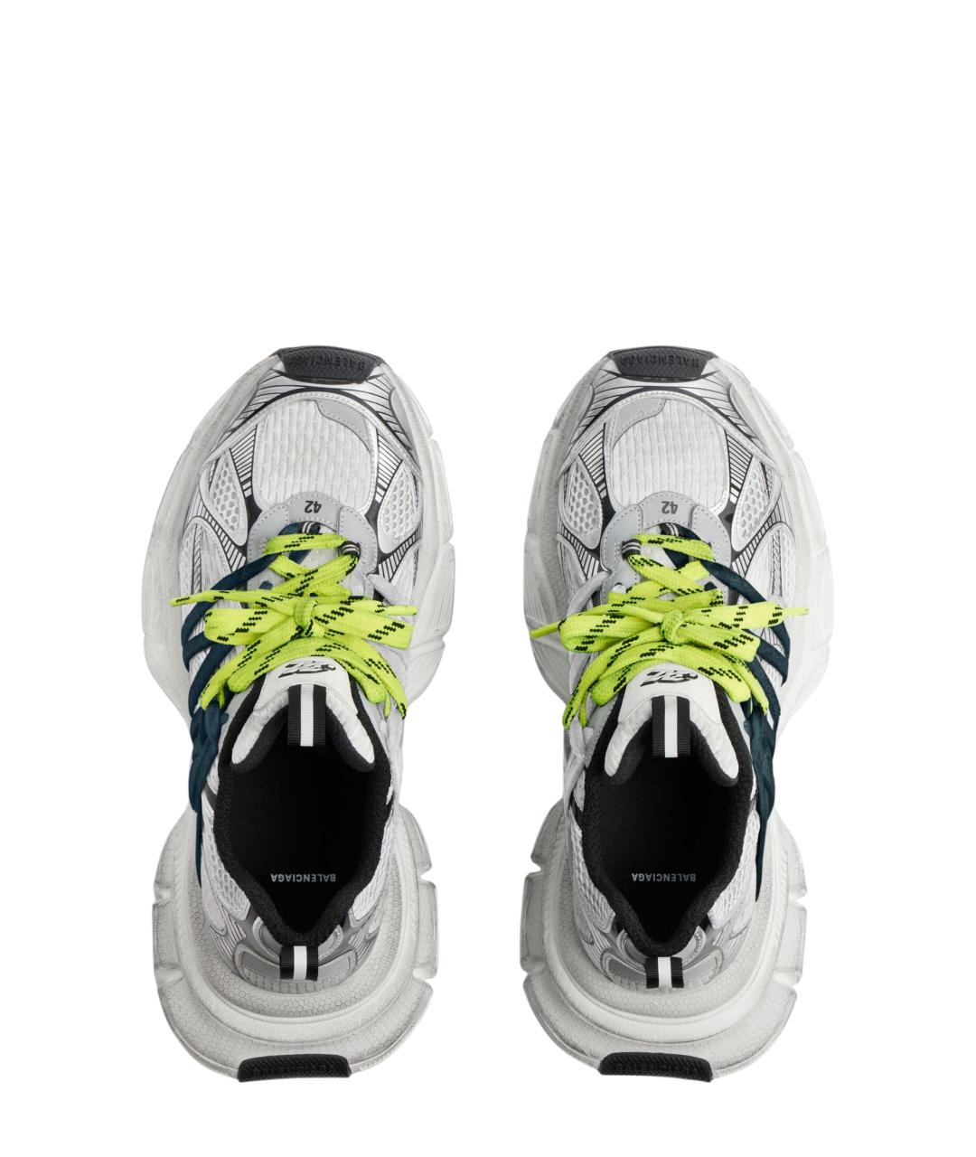 BALENCIAGA Серые синтетические низкие кроссовки / кеды, фото 4
