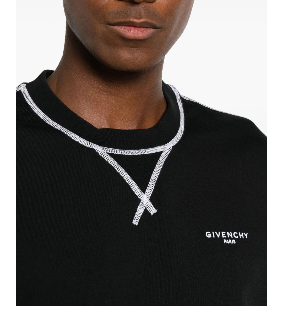 GIVENCHY Черная хлопковая футболка, фото 5