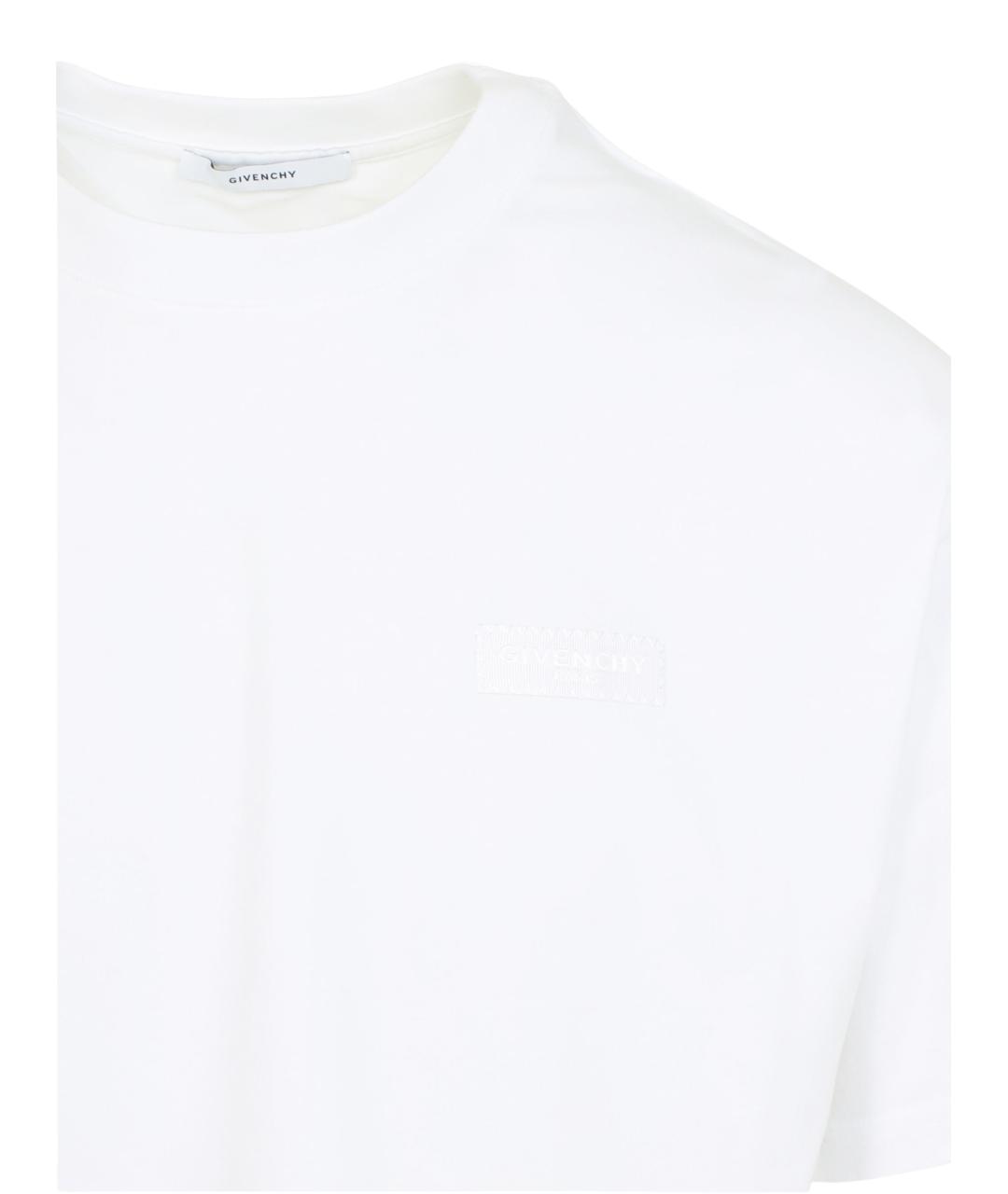 GIVENCHY Белая хлопковая футболка, фото 3
