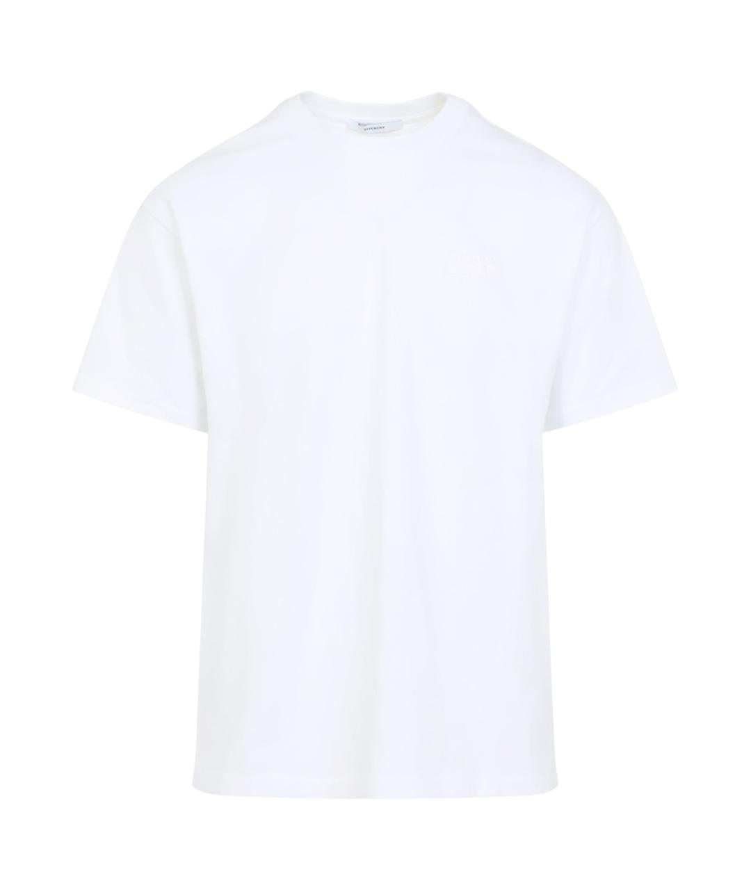 GIVENCHY Белая хлопковая футболка, фото 1