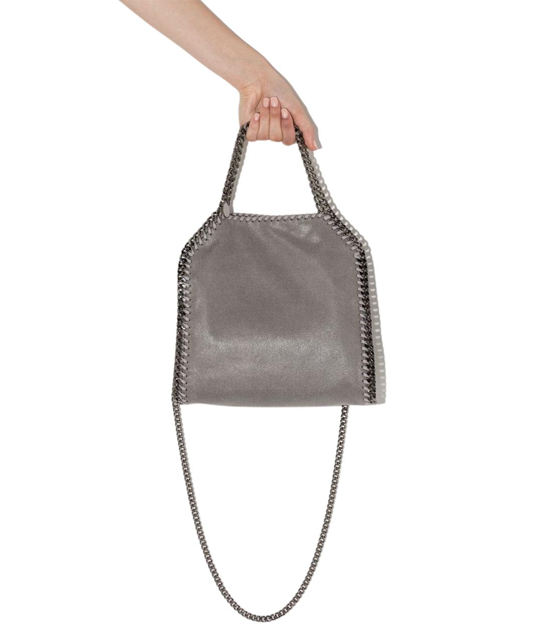 STELLA MCCARTNEY Серая сумка тоут из искусственной кожи, фото 3