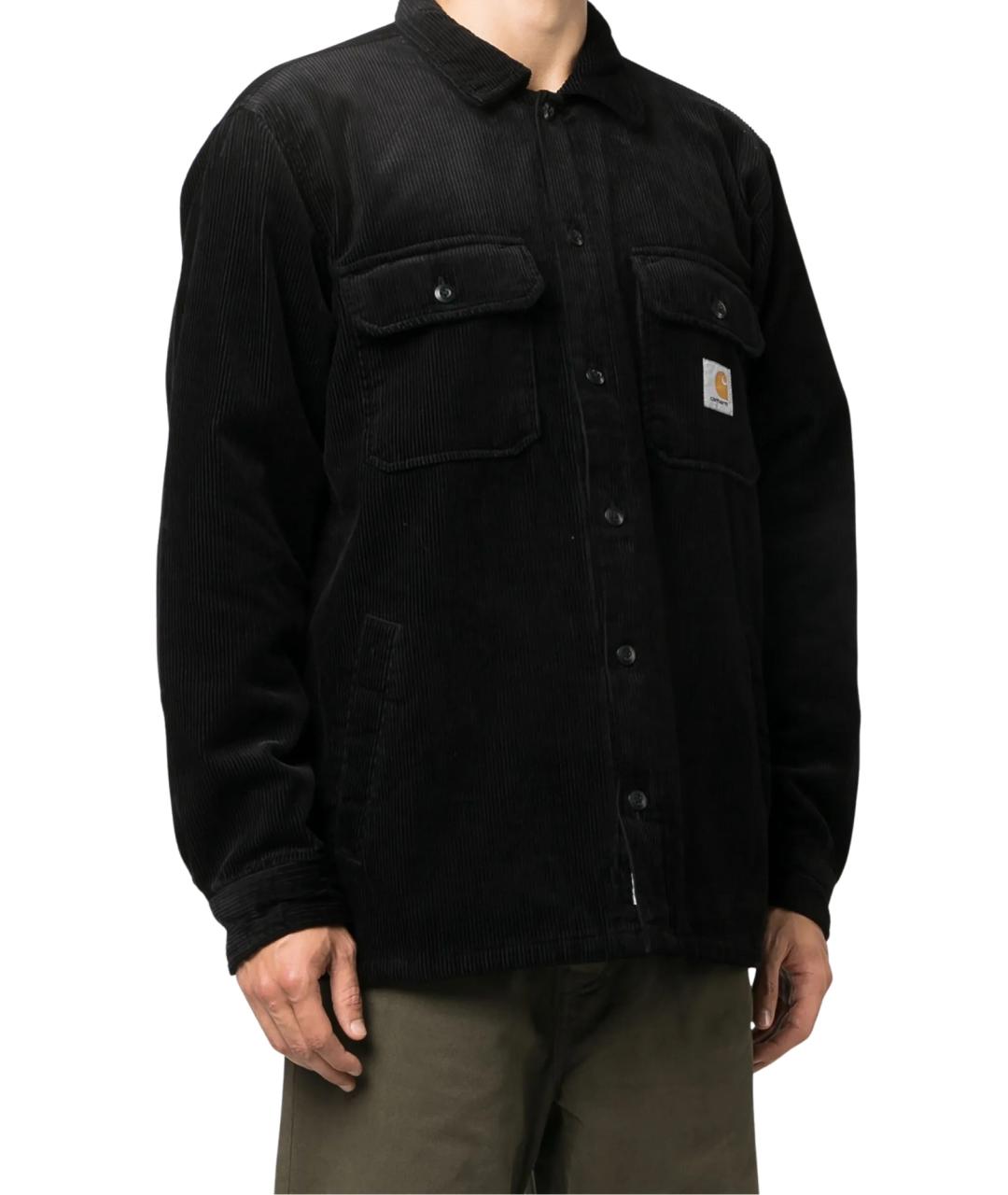 CARHARTT WIP Черная хлопковая кэжуал рубашка, фото 2