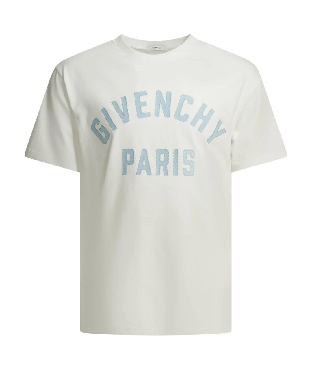 GIVENCHY Белая хлопковая футболка, фото 1