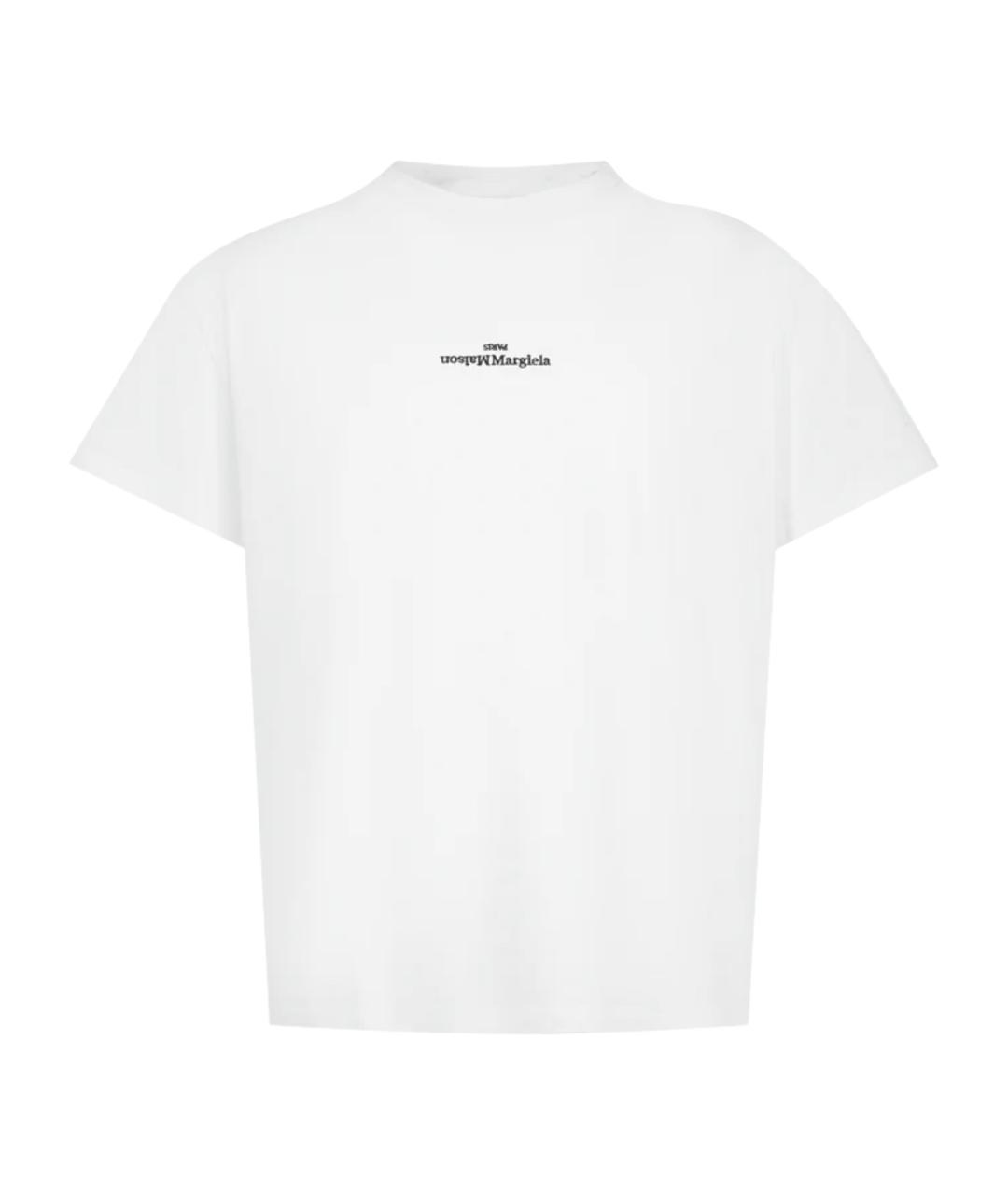 MAISON MARGIELA Белая хлопковая футболка, фото 1