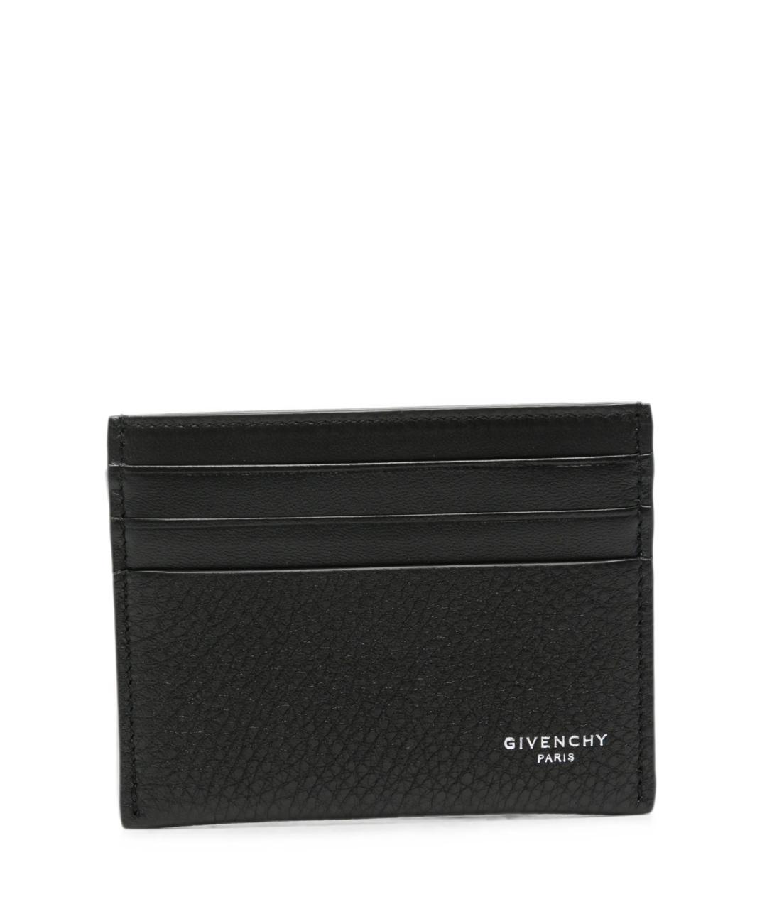 GIVENCHY Черный кожаный кардхолдер, фото 1