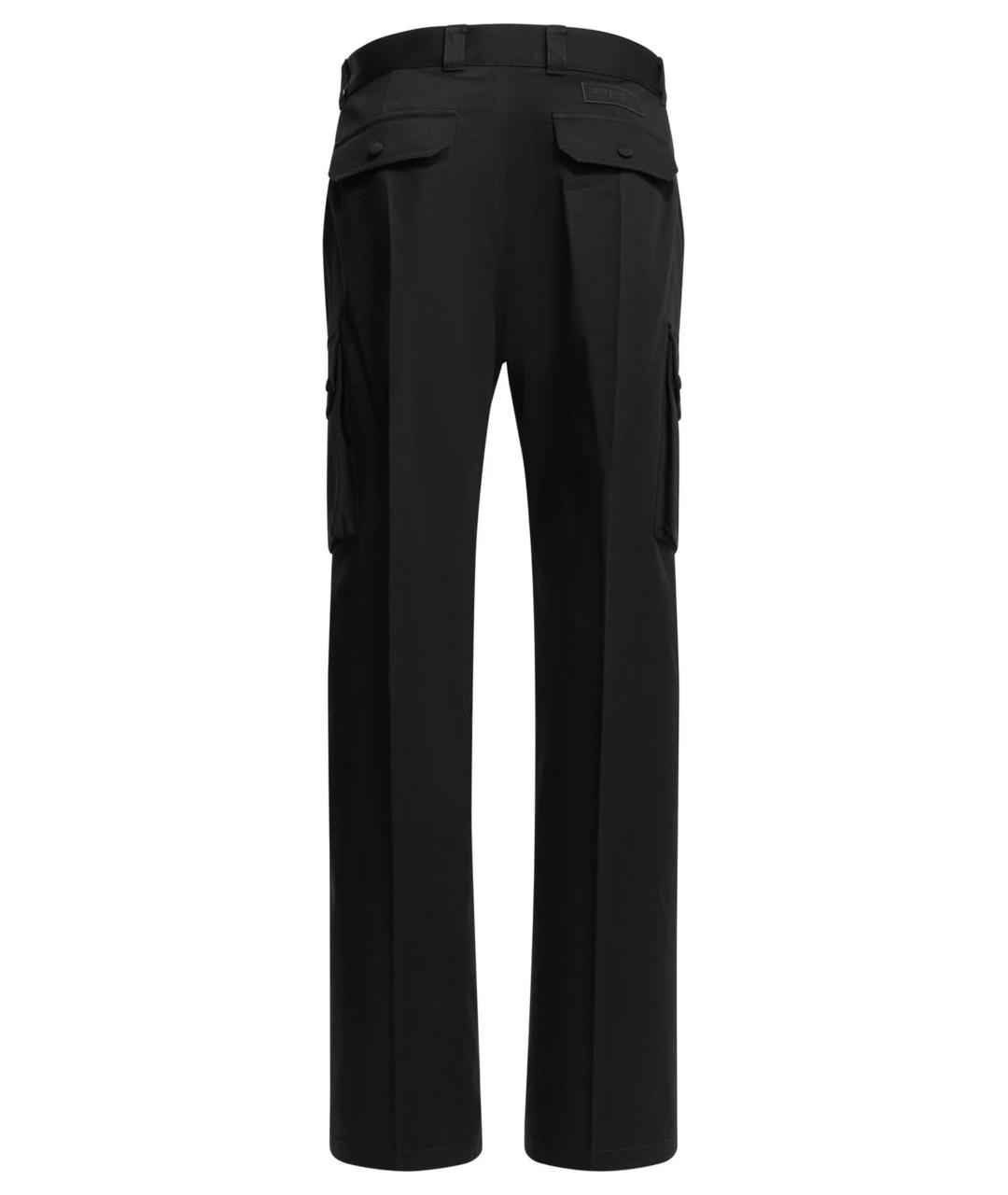 GIVENCHY Черные хлопковые повседневные брюки, фото 2
