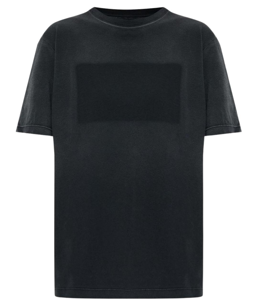 MAISON MARGIELA Черная хлопковая футболка, фото 1