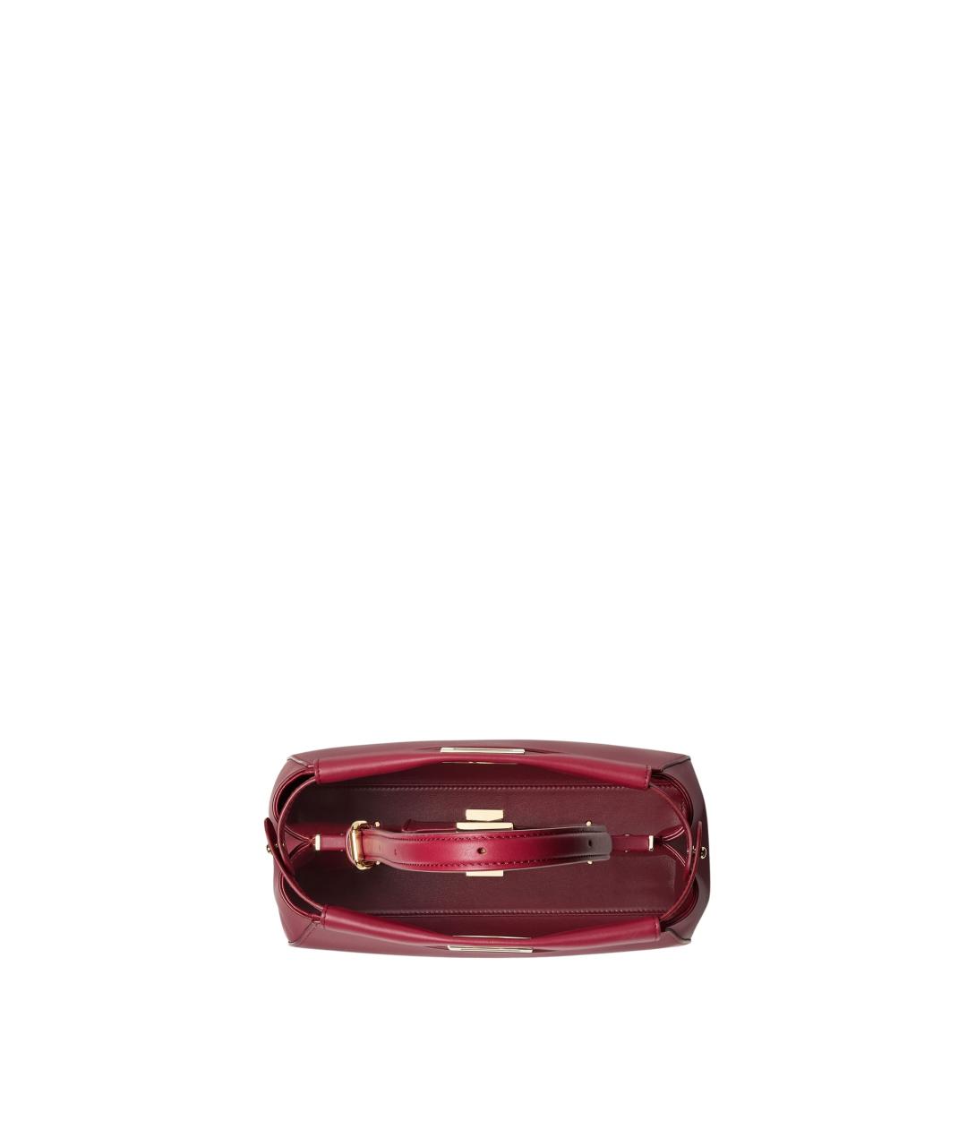 FENDI Красная кожаная сумка тоут, фото 4