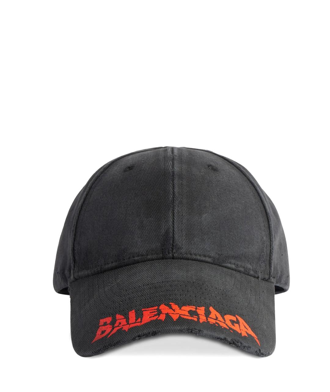 BALENCIAGA Черная хлопковая кепка/бейсболка, фото 1