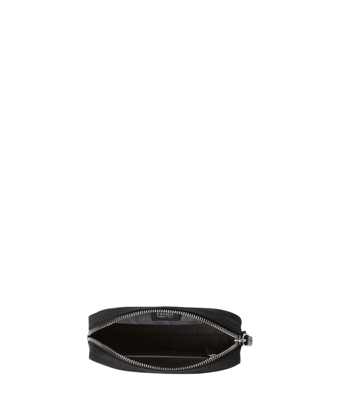 FENDI Черная тканевая косметичка, фото 3