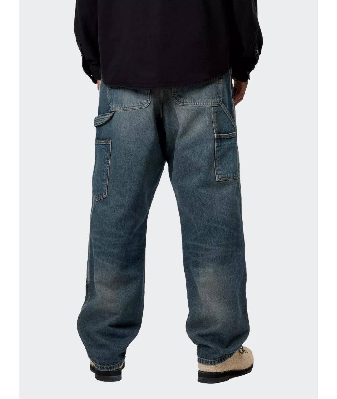 CARHARTT WIP Синие хлопковые джинсы, фото 4