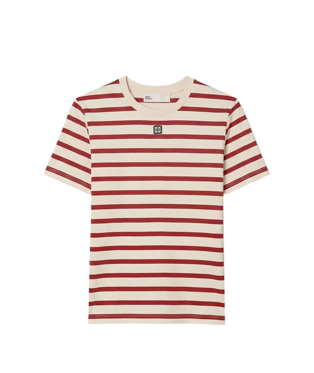 TORY BURCH Мульти хлопковая футболка, фото 1
