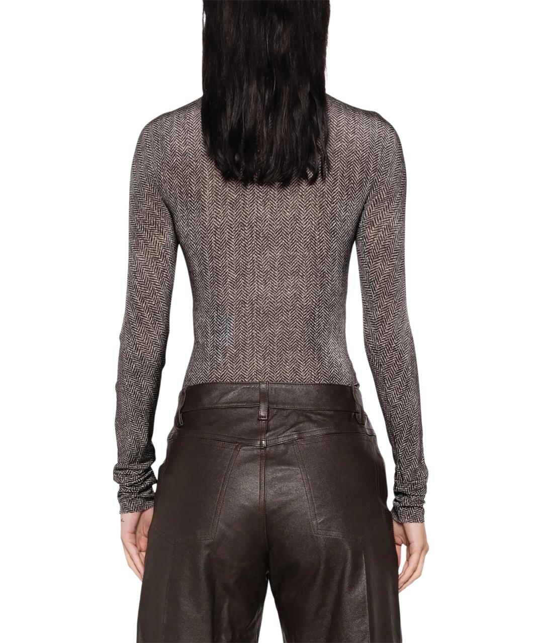 MAISON MARGIELA Серое вискозное боди, фото 3