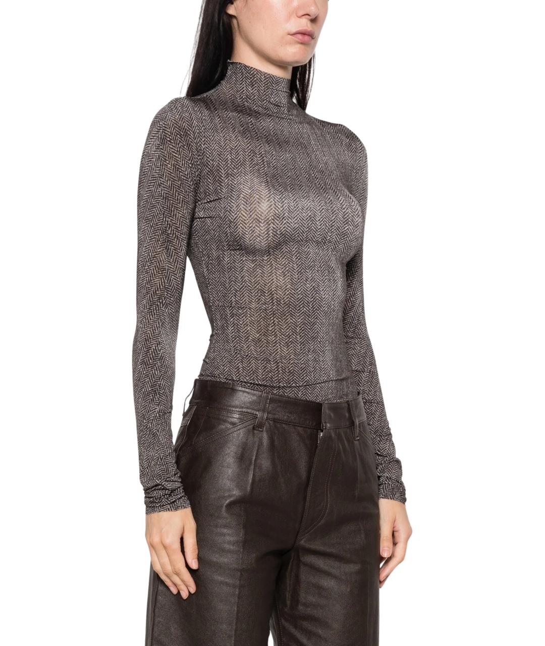 MAISON MARGIELA Серое вискозное боди, фото 2