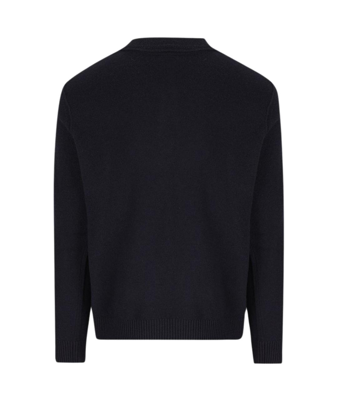 STONE ISLAND Темно-синее хлопковое поло с длинным рукавом, фото 2