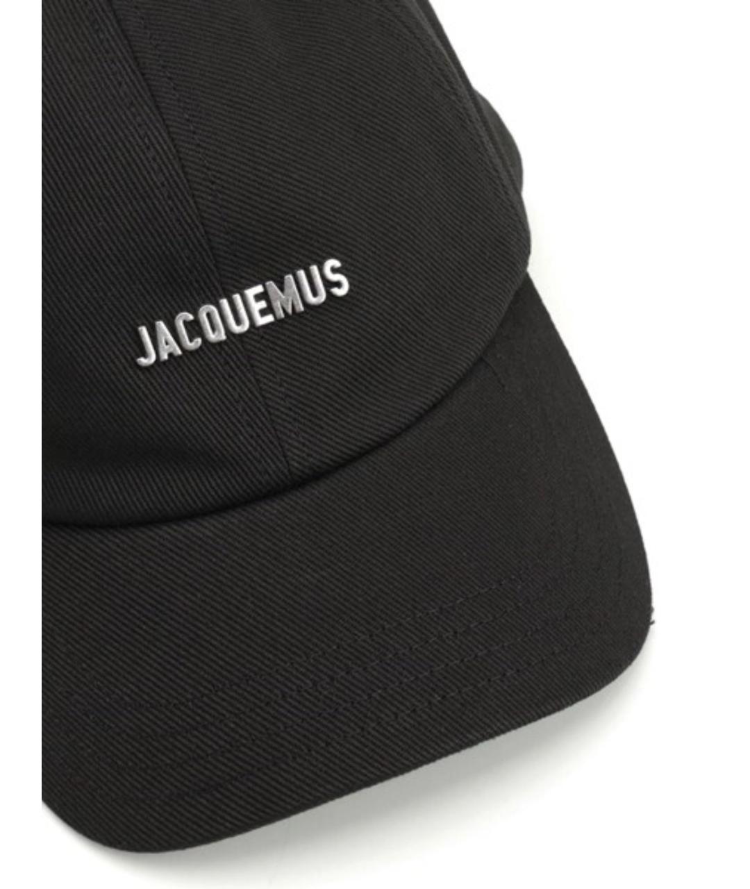 JACQUEMUS Черная хлопковая кепка/бейсболка, фото 4