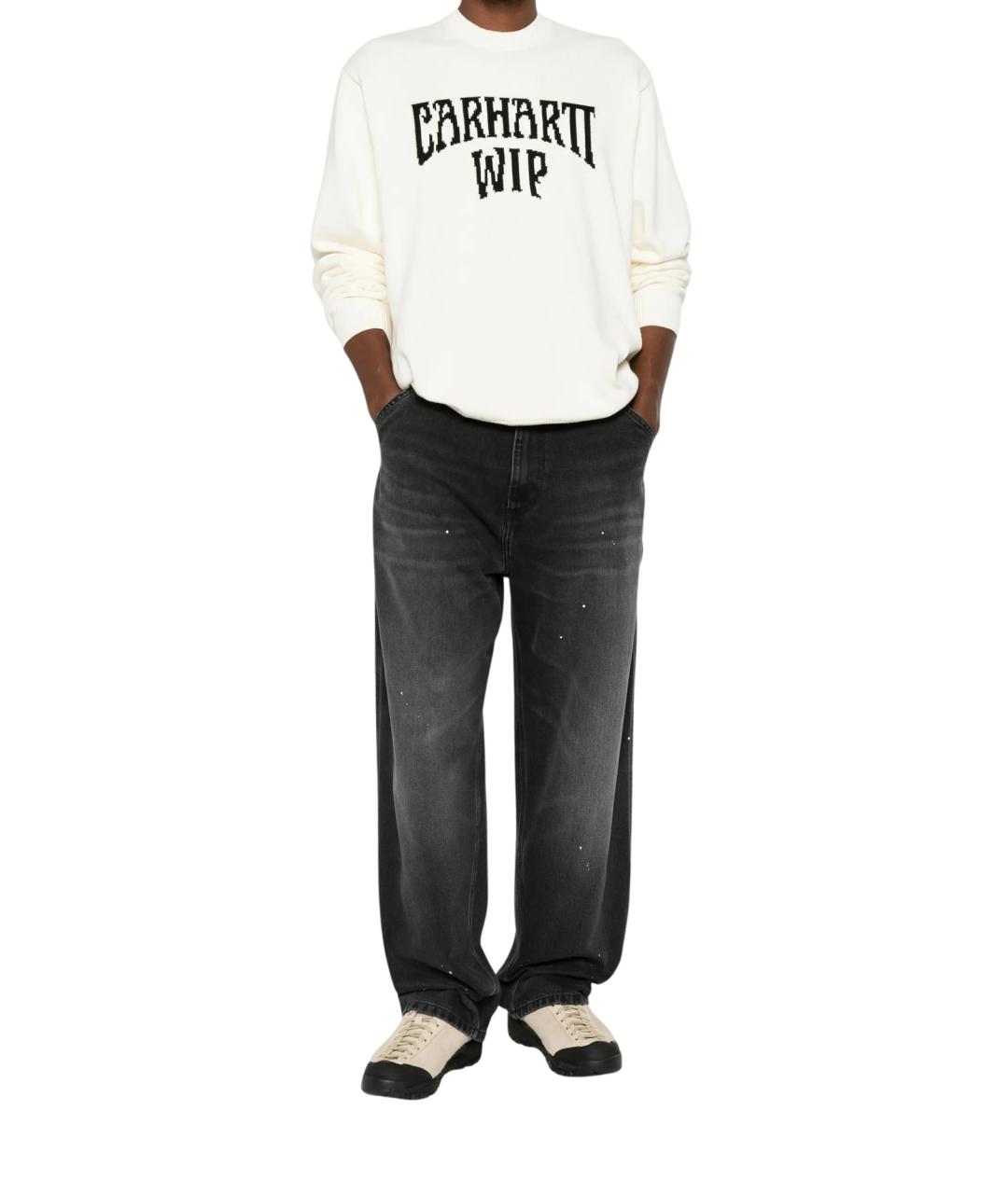 CARHARTT WIP Белый хлопковый джемпер / свитер, фото 2