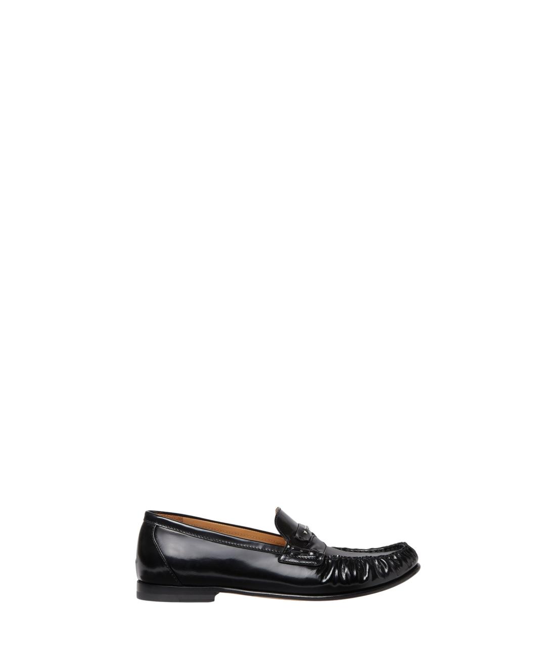FENDI Черные кожаные лоферы, фото 5