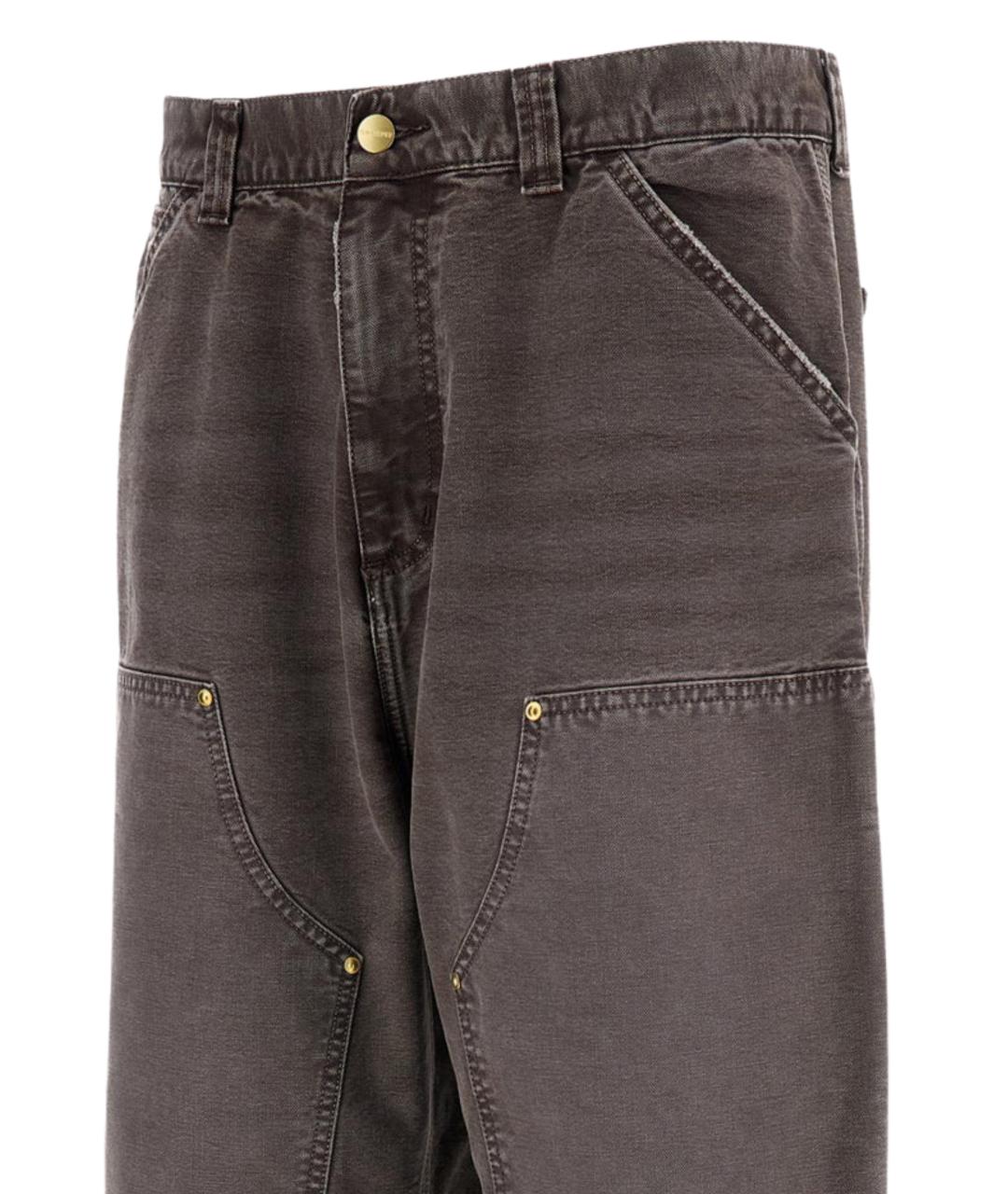CARHARTT WIP Серые хлопковые прямые джинсы, фото 3