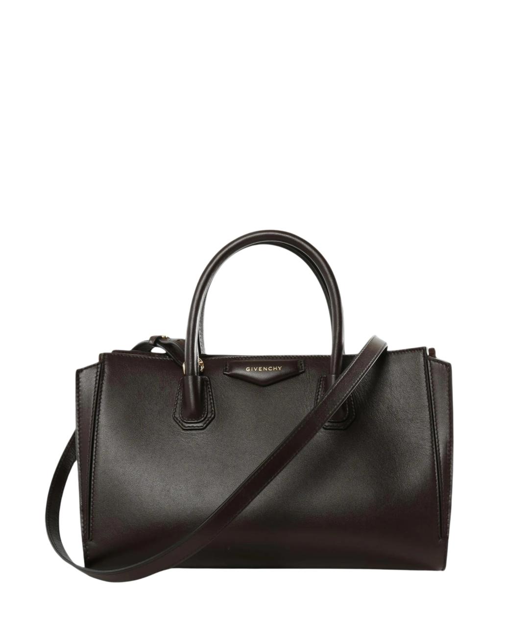 GIVENCHY Коричневая кожаная сумка тоут, фото 1