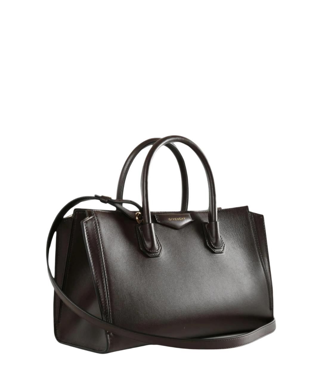 GIVENCHY Коричневая кожаная сумка тоут, фото 2