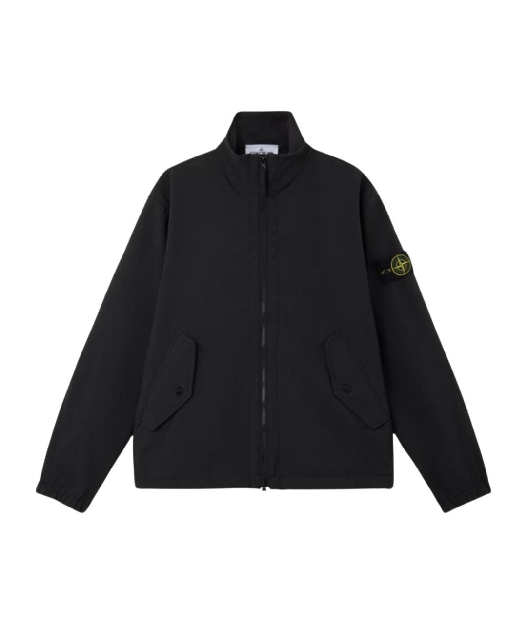 STONE ISLAND Черная полиамидовая куртка, фото 1