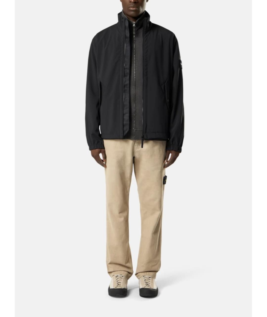 STONE ISLAND Черная полиамидовая куртка, фото 2