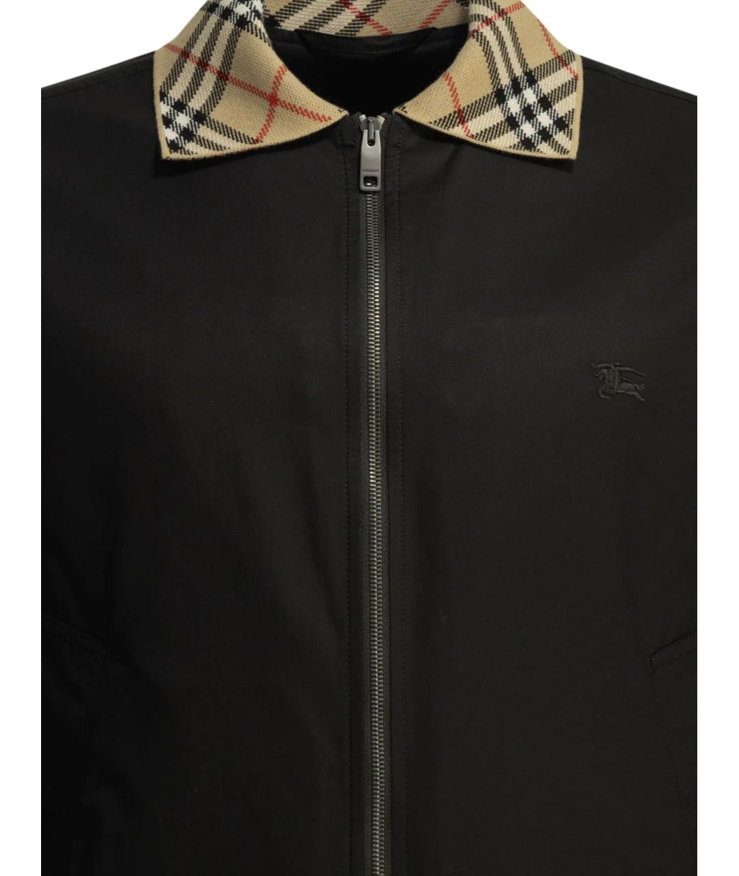 BURBERRY Черная хлопковая куртка, фото 3