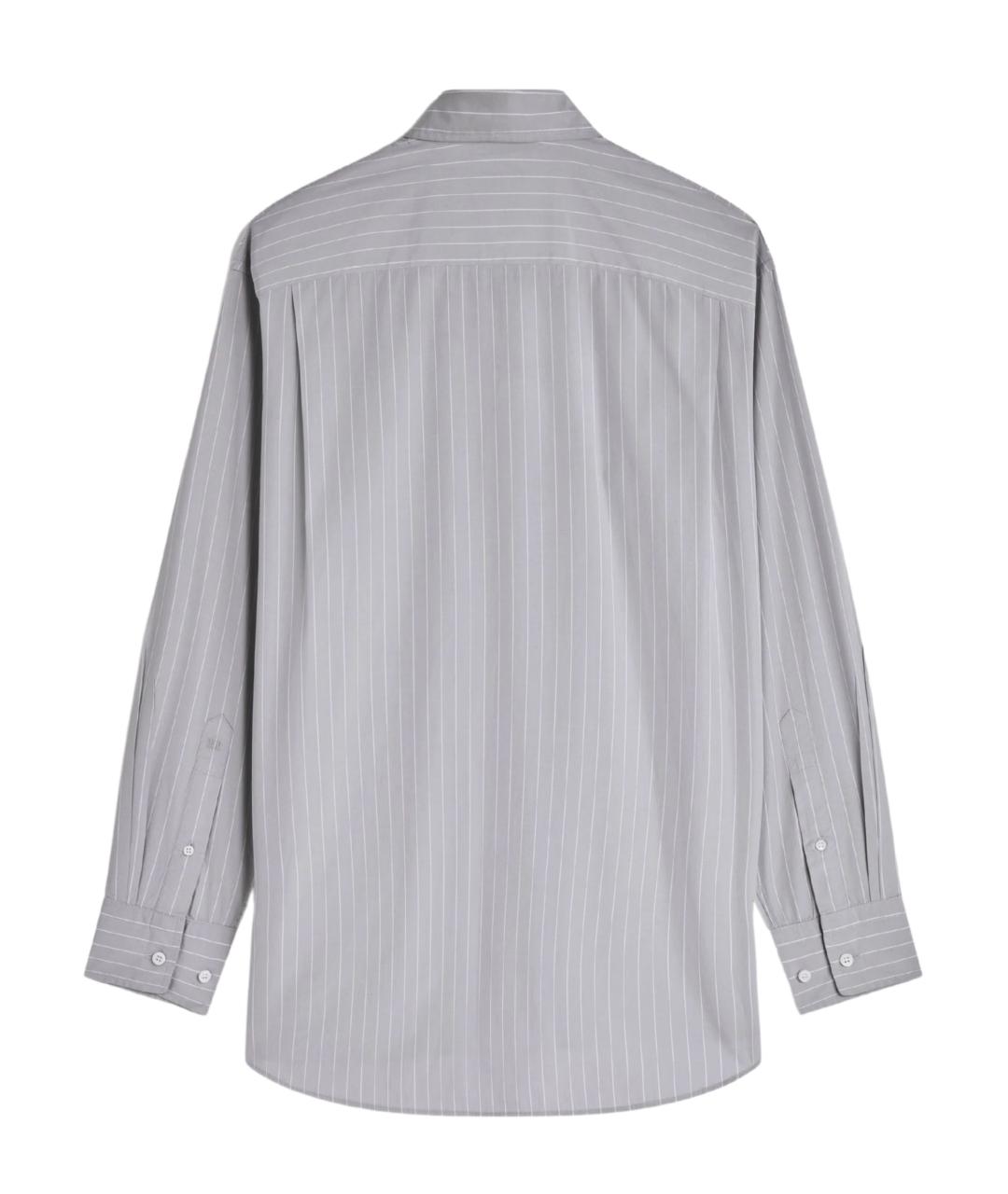 PHOEBE PHILO Серая хлопковая рубашка, фото 2
