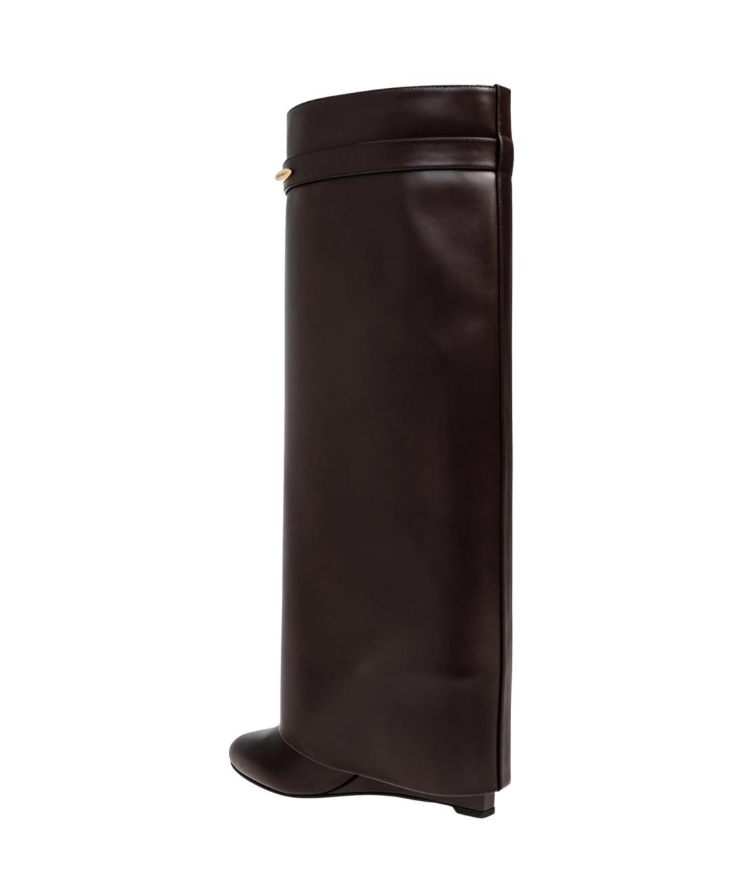 GIVENCHY Коричневые кожаные сапоги, фото 3