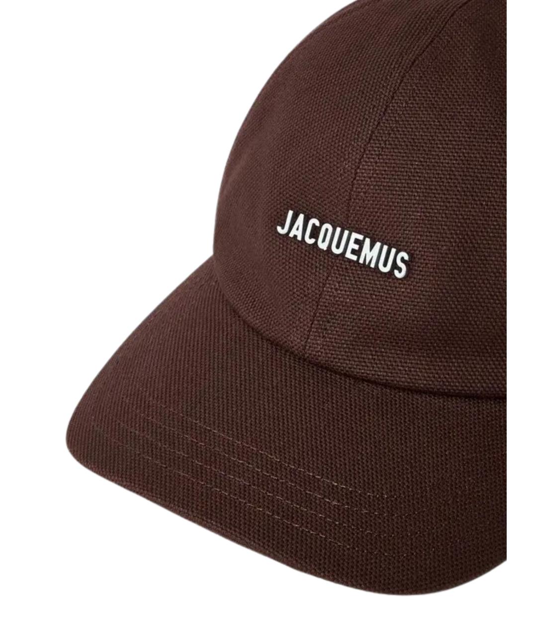 JACQUEMUS Коричневая хлопковая кепка/бейсболка, фото 4