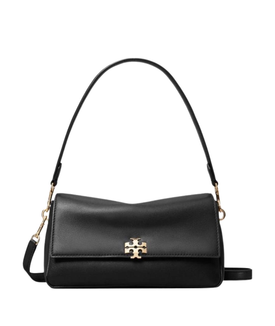 TORY BURCH Черная кожаная сумка через плечо, фото 1